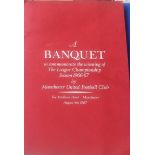 Football Autographs/Menu Manchester United Champion Winning 1966/67 Signed Dinner Menu