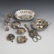 Konvolut 10 Teile dekoratives Kleinsilber.