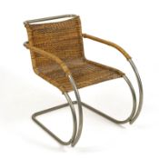 Bauhaus-Stuhl "MR 20" nach einem Entwurf von Ludwig Mies van der Rohe. Berliner Metallgewerbe Jo...