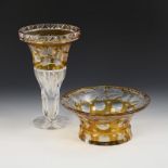 Art-déco-Vase und -Schale.