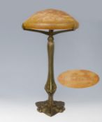 Große Jugendstil-Tischlampe. Daum Fréres & Louis Majorelle, Nancy.