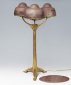 Große Jugendstil-Tischlampe. Daum Fréres & Louis Majorelle, Nancy.