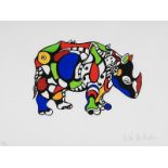 SAINT PHALLE, Niki de (1930 Neuilly-sur-Seine - 2002 San Diego). Rhinozeros.