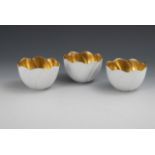3 Seerosenschalen. Meissen.