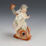 Putto auf Delfin. Meissen.