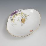 Ovalschale "Tiger mit Geige". Meissen.
