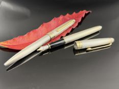 Montblanc Meisterstück Schreibset 925 er Silber Füller und Kugelschreiber