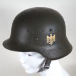 Kriegsmarine Stahlhelm M42 mit Adler Emblem, ckl 62