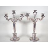 Paar Niederländische Silber Kandelaber, 1852