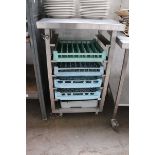 +VAT Mobile dishwasher tray station