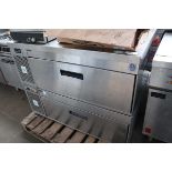 +VAT 110cm Adande VCS BS two drawer refrigerated unit with blast chiller bottom