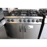90cm Moorwood Vulcan Gas six burner cooker with two door oven under