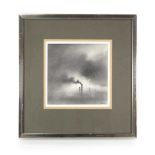 X Trevor Grimshaw (1947-2001), 'Smoke and Clouds', signed, inscribed verso, graphite on paper, image