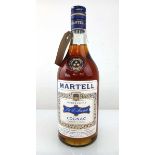 An old bottle of J&F Martell 3 star Cognac circa 1970's 70 proof 24 fl oz