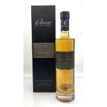 A bottle of Chase Cognac Aged Marmalade Vodka Limited Edtion Signed William Chase First Batch No.