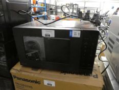 +VAT Panasonic microwave oven in black (NN-ST22QB)