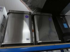+VAT 2 unboxed Simple Human stainless steel pedal bins