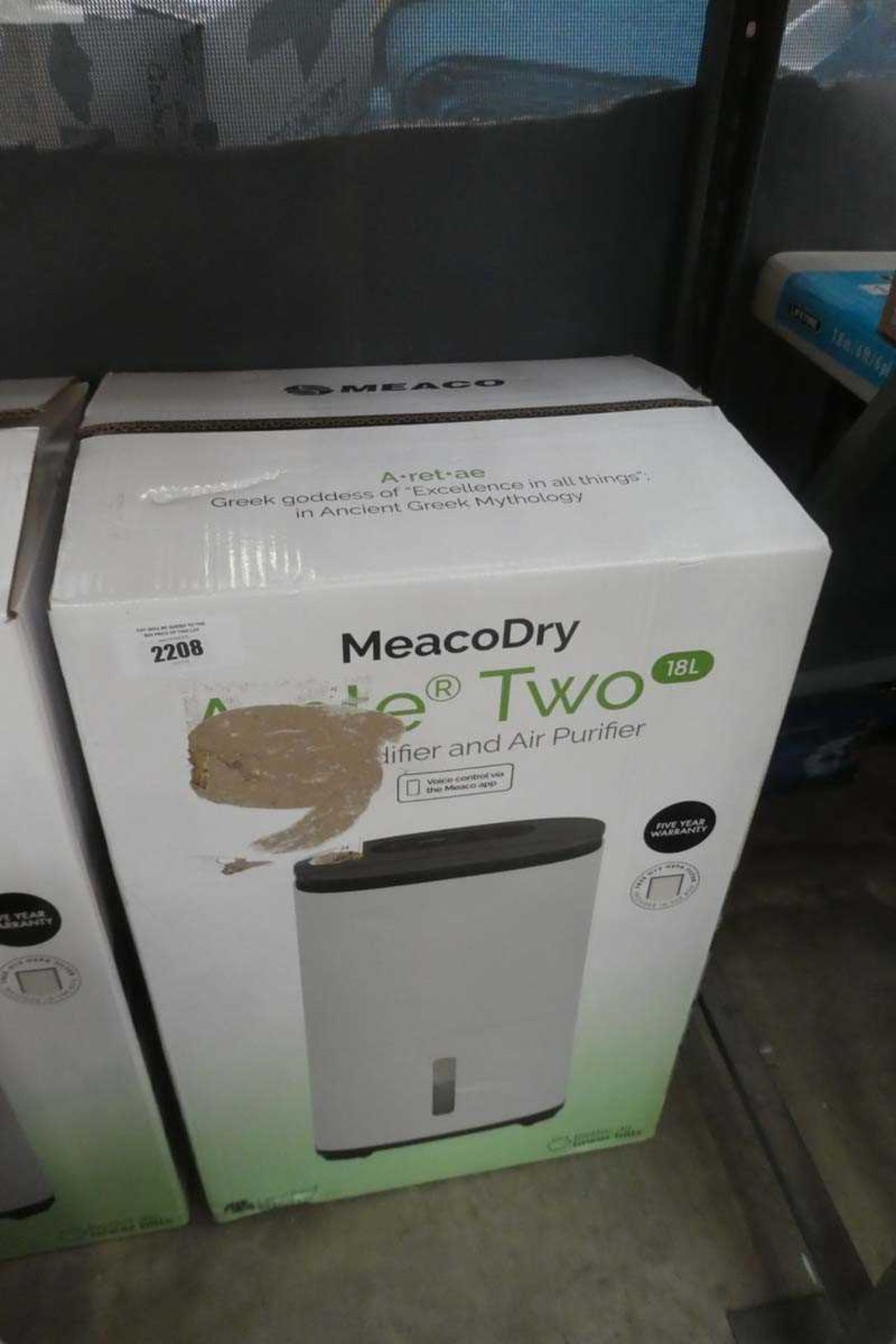 +VAT Boxed MeacoDry Arete Two 18L electric dehumidifier/ air purifier