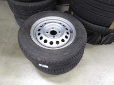 +VAT 1 Triangle steel wheel with tyres and a Firelli 15" tyre
