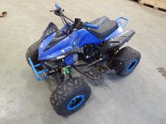 Yamaha quad bike in blue