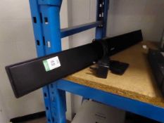 Hitatchi AXS014BTU sound bar with 2 remote controls