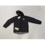 +VAT The North Face reversible perrito hooded jacket in black size small (hanging)
