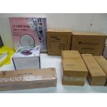 +VAT Acarid remover, Tornado scrubber, box of velvet hangers, 2 camping chairs, Mop Pro, LED