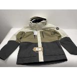 +VAT Toread jacket in khaki / cream size large (hanging)