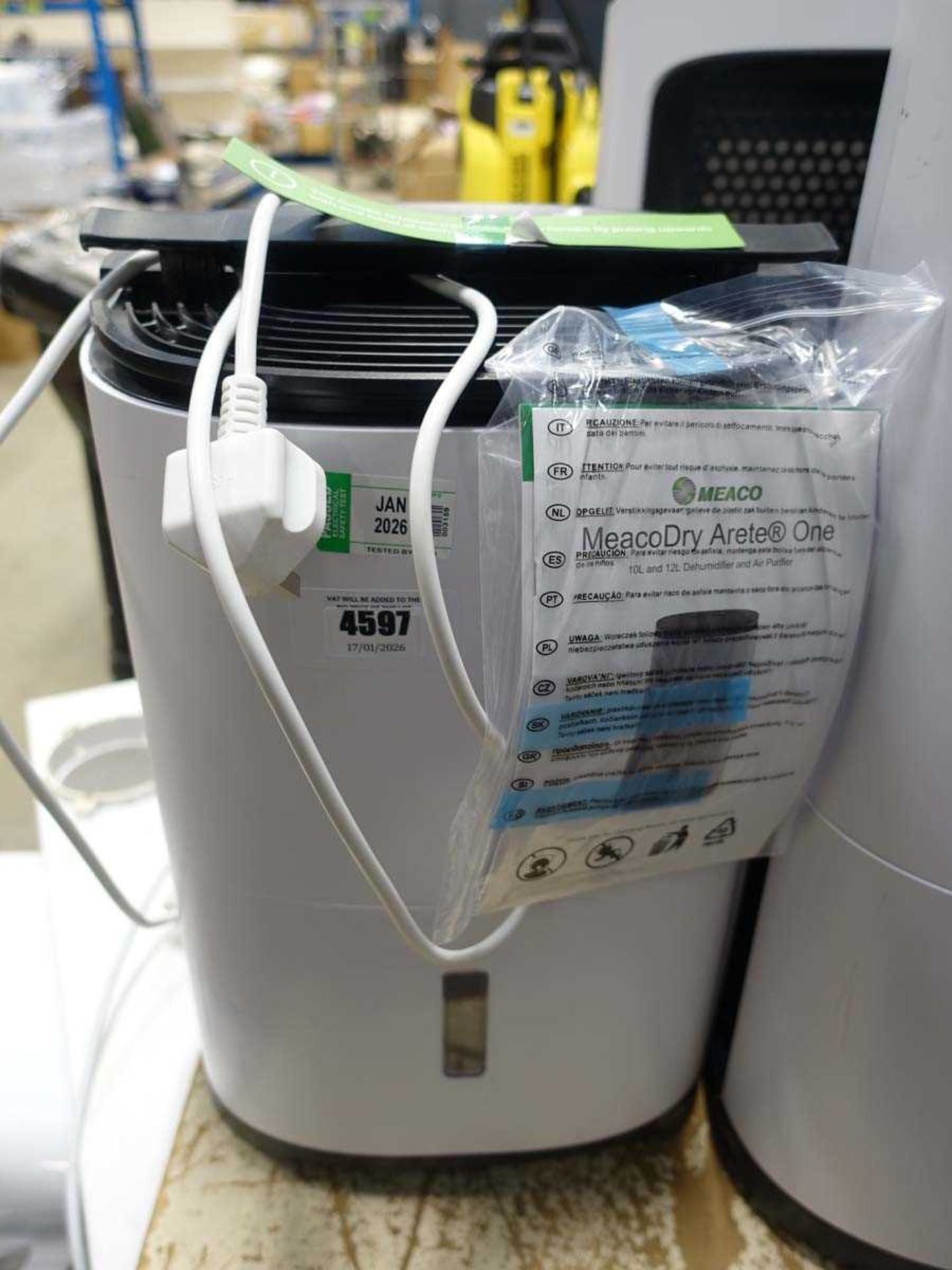 +VAT Meaco Arete dehumidifier