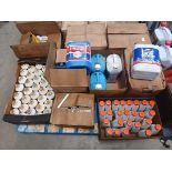 Pallet containing car oils and antifreeze to include Castrol, Magnal, Carplan and Golden Film