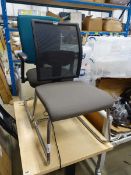 1 mesh back office chair plus a cushioned office chair