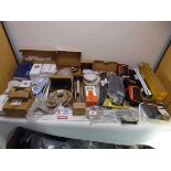 +VAT Selection of DIY tools and household items to include a log splitter, knife sharpening block,