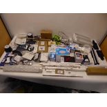 +VAT Selection of lighting to include spare bulbs, outdoor solar lamps, LED colour rotating lamps,