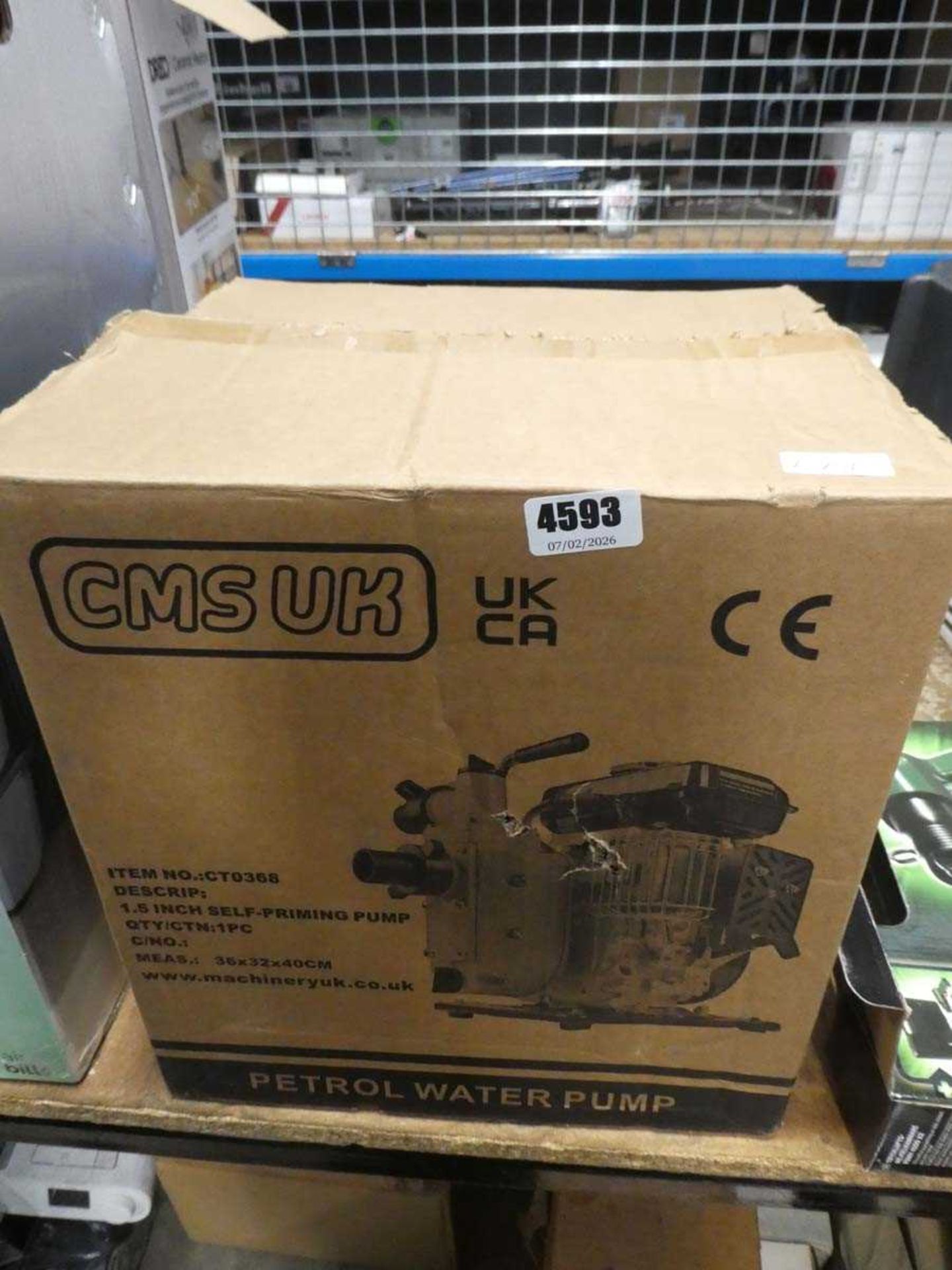 CMS UK 1.5in self priming petrol water pump