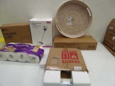 +VAT Handheld wireless vacuum cleaner, Rattan round oversized tray, Cosmetic mirror, Box of 12