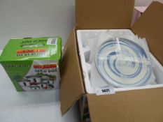 +VAT 18 piece Malacase porcelain dinner plate, side plate & bowl set and S/S soup pot set