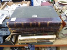 Stack of bound illustrated London News magazines. Illustrated London News 1973,1874,1875,1858,