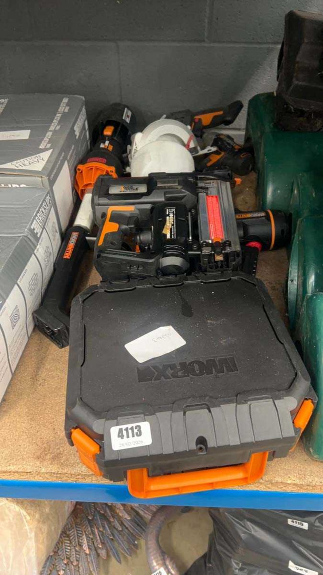Quantity of Worx tools inc. impact driver, drill, circular saw, nail ...