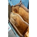 French walnut 4ft6in bedstead