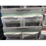 +VAT Box containing x6 Flannel Portugal flannel bed sets - single