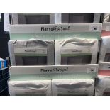 +VAT Box containing x6 Flannel Portugal flannel bed sets - single