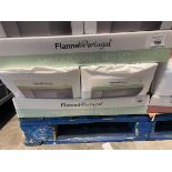 +VAT Box containing x6 Flannel Portugal flannel bed sets - single