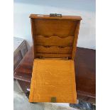 Satinwood letter rack