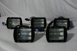 14x 150x HQI Symmetrical Flood, 16a Plug, Fully tested and working, (Located at IPS, Second