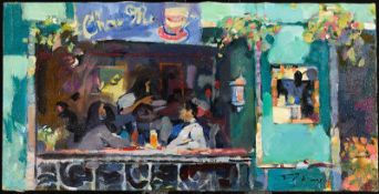 Luk Kwok Yuen Original Oil On Canvas