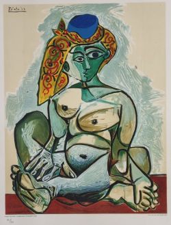 Pablo Picasso "Femme Nue Au Bonnet Turc, 1974" Limited Edition