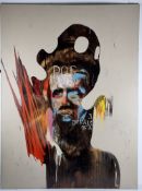 Jeremy Baudouin (French) Large Original Mixed Media On Canvas 160cm