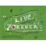 Oasis Damien Hirst ‘Live Forever’, Film Poster, Offset Lithograph, Limited Edition, 2012