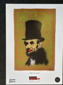 Banksy Abe Lincoln Poster - Limited Edition Unsigned Naturally 50 x 70 cm Free Post In UK