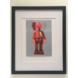 Kaws (b.1974) Import, 3D Lenticular Image Flayed Companion In Blush, Exhibition At NGV, Framed, 2...